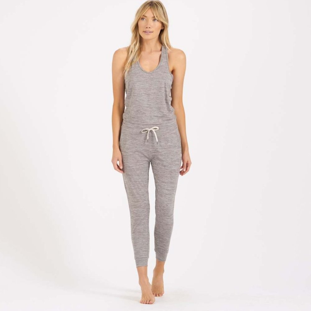 NWOT Vuori Lux Jumpsuit Clay Heather Small